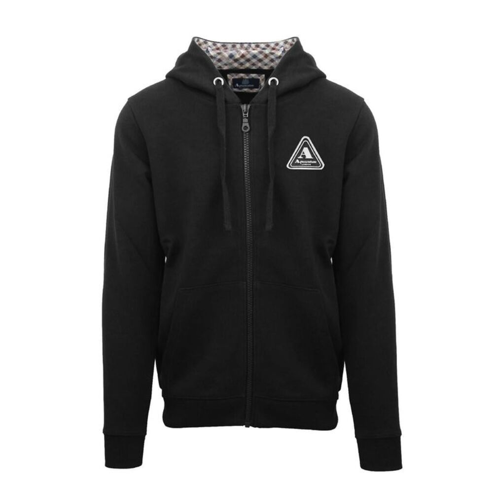 Aquascutum Mens Active Full Zip Hoodie / Jet Black